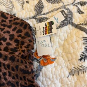 Time and Tru Leopard Print one piece swimsuit